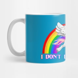 I Don't Like Bullies - Unicorn Pegasus Rainbow Mug